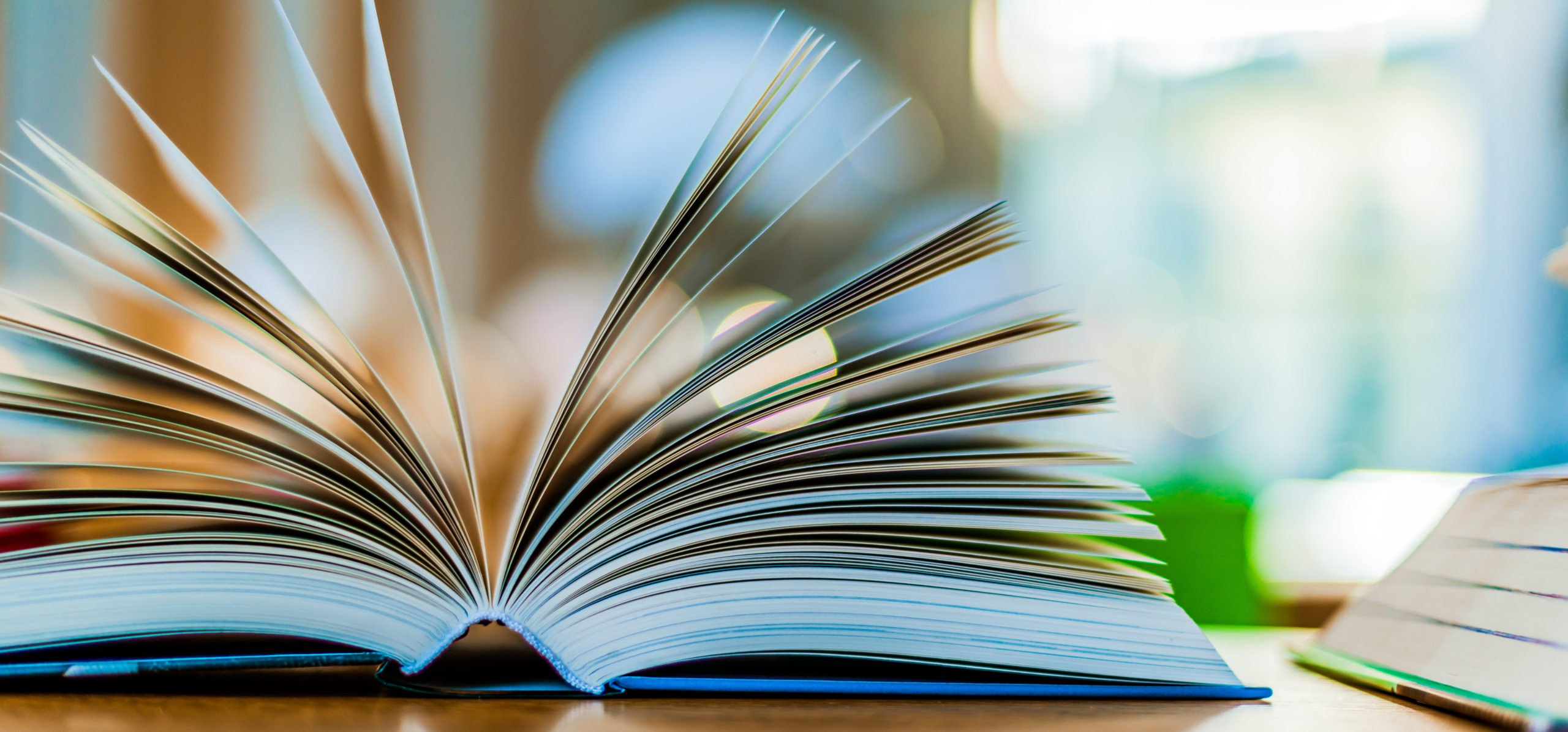 Opened book